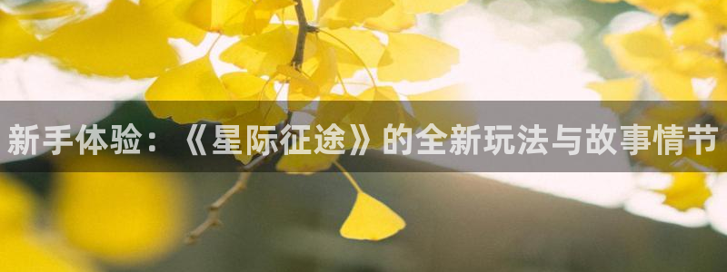 辉达娱乐注册地址：新手体验：《星际征途》的全新玩法与故事情节